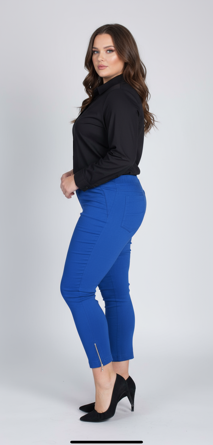Zipper kelnės Rugiagėlė