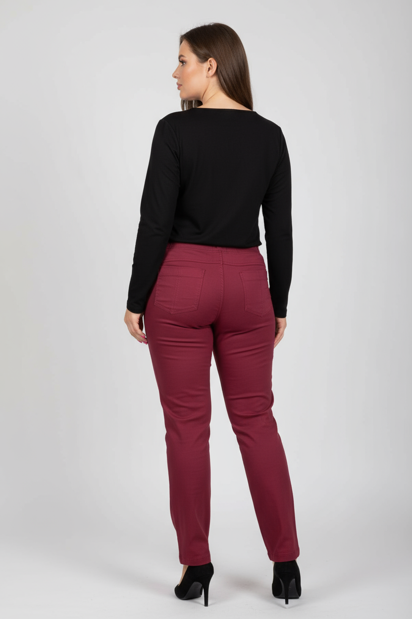 Kelnės Tess Bordo