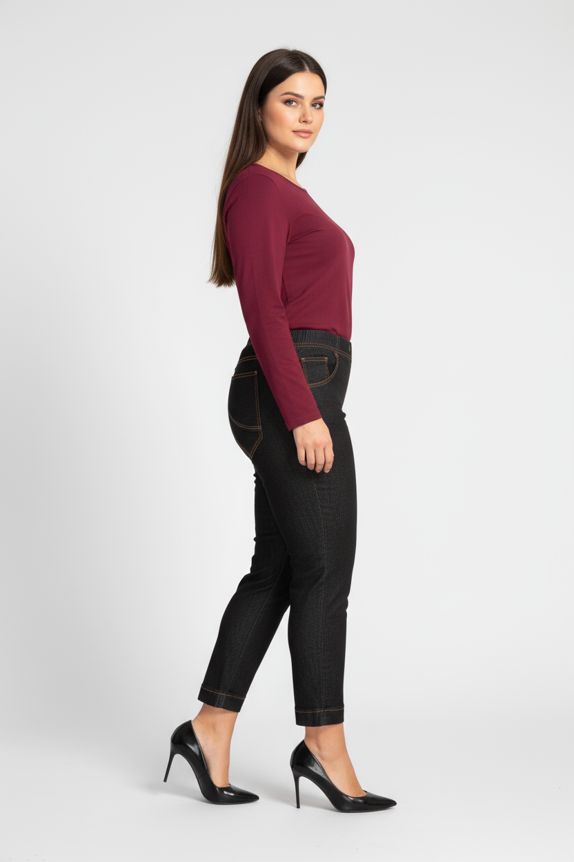 Trumpesni slim fit džinsai (Graffitti)