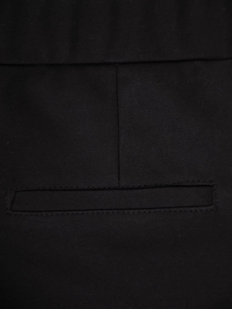 Storesnio audinio kelnės Mija SLIM fit (juoda)