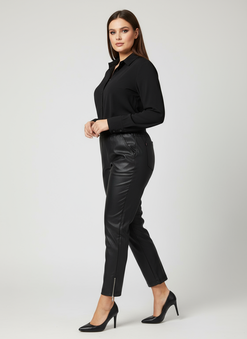 ECO ODOS KELNĖS (Juodos) ZIPPER