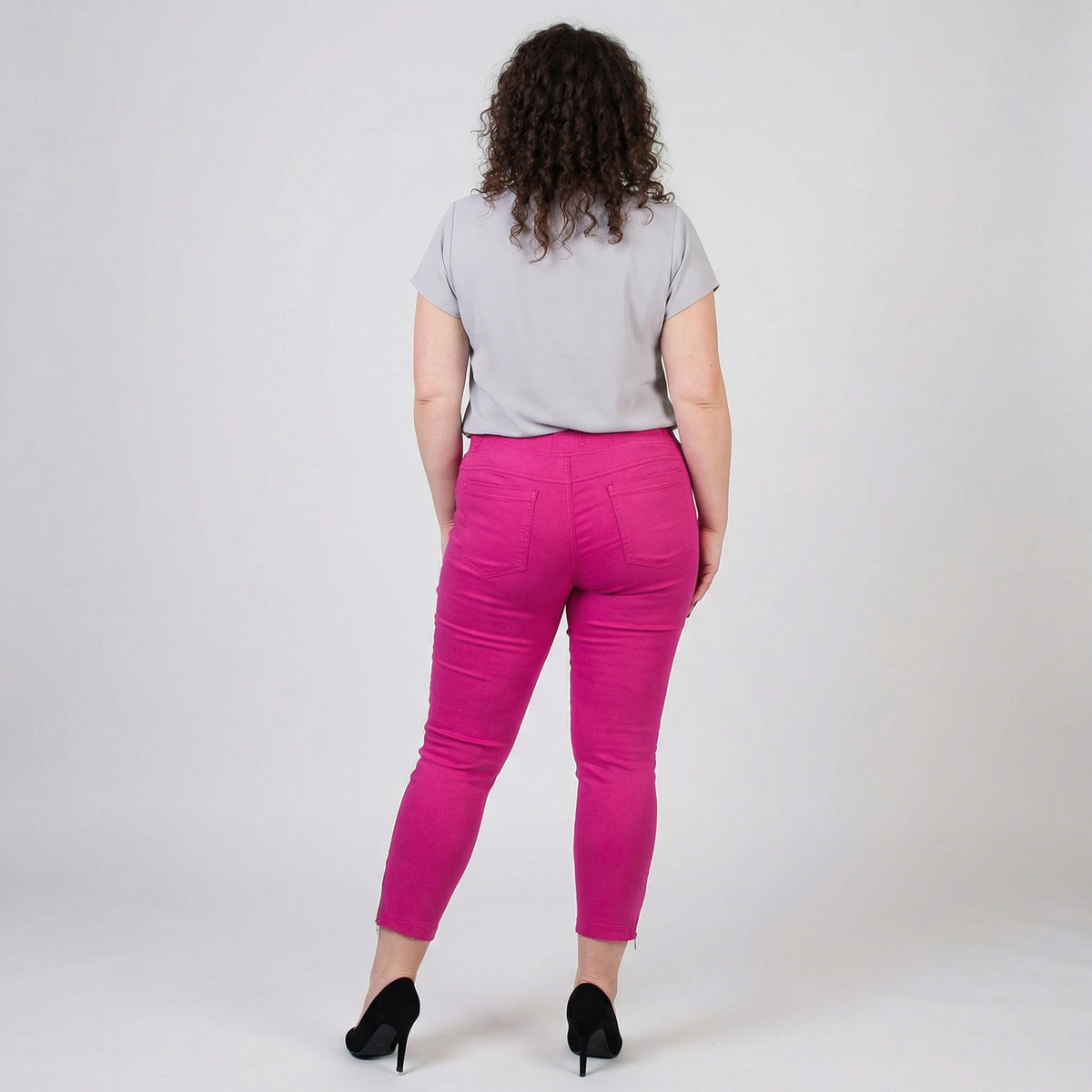 Zipper kelnės Rožinė